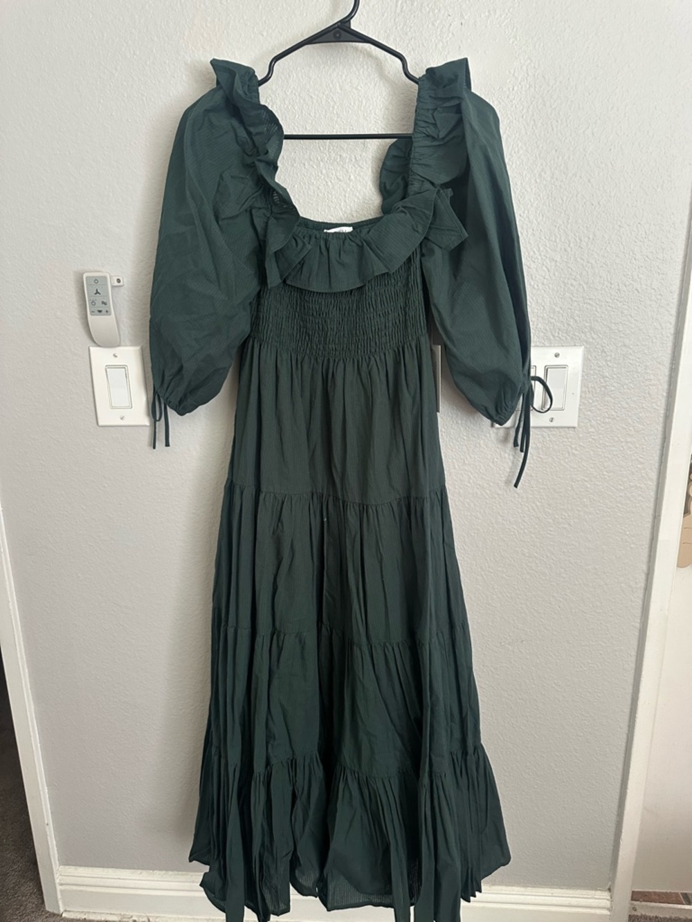 Worth Collective Willow dress-emerald